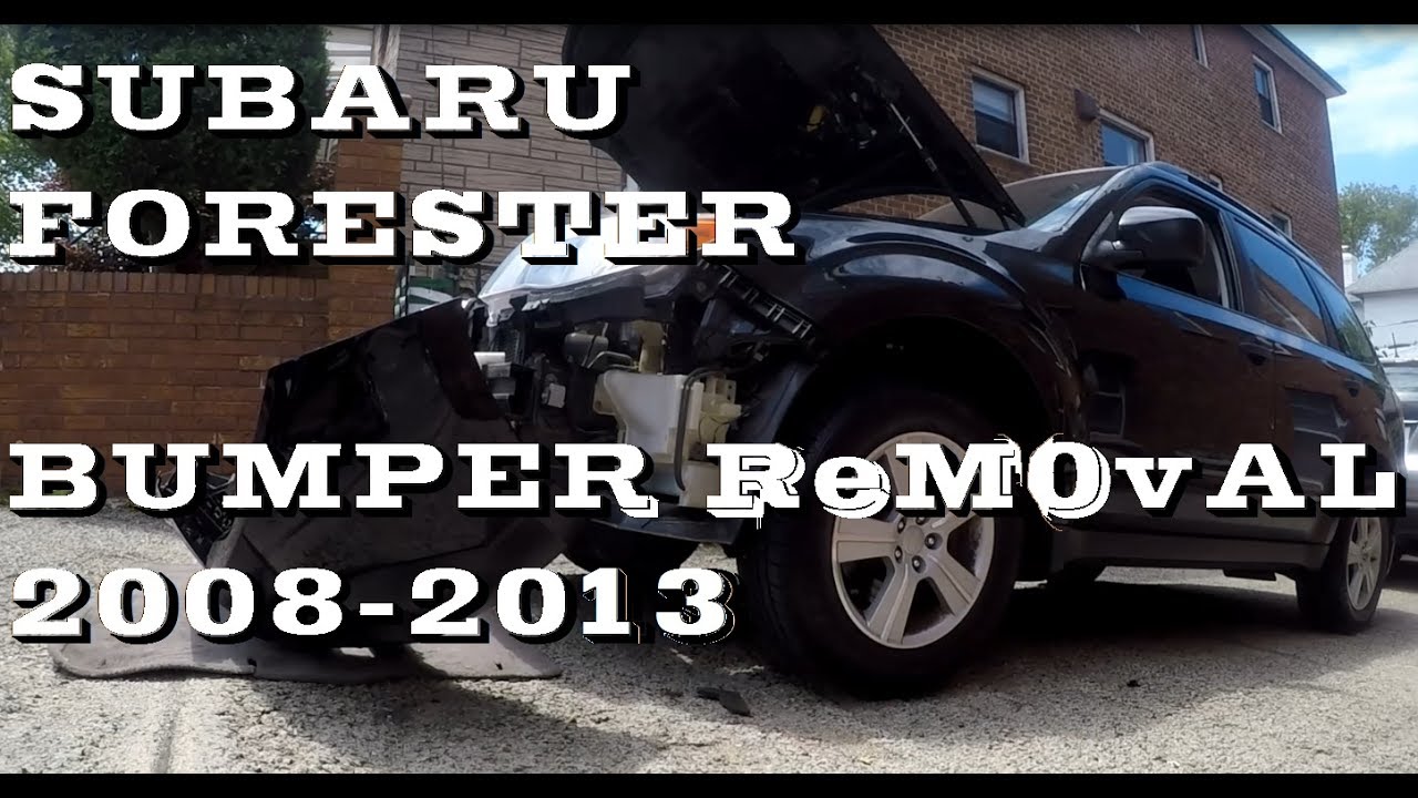 Как снять ПЕРЕДНИЙ бампер Subaru Forester 2008-2013