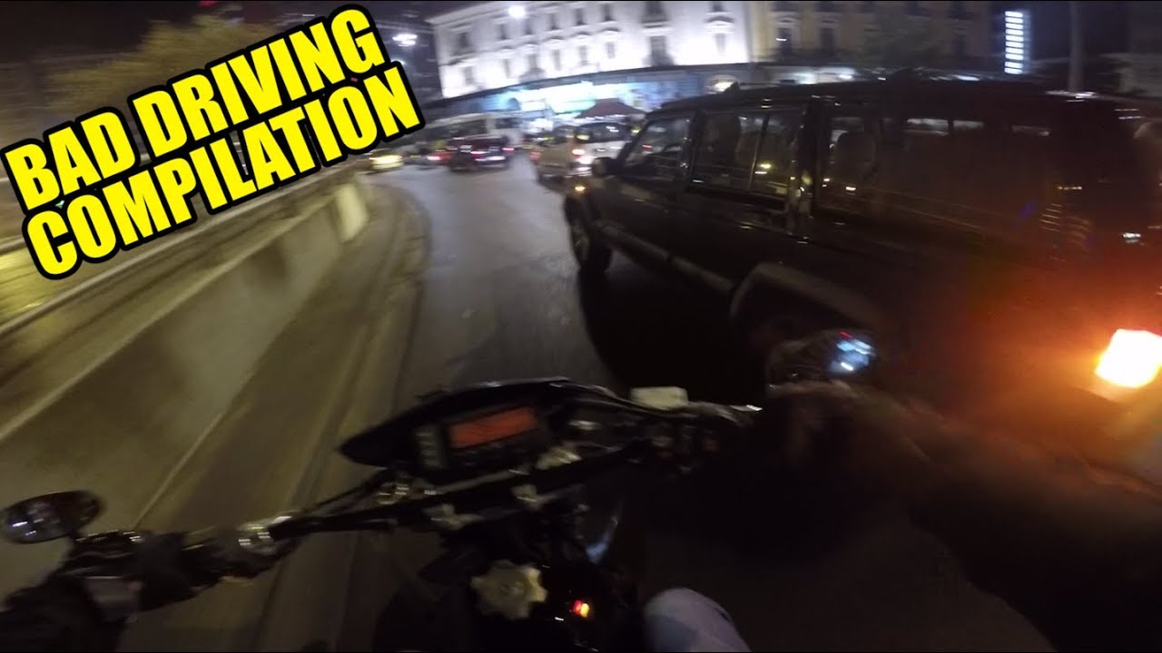 Bad Driving Compilation #1- Motovlog