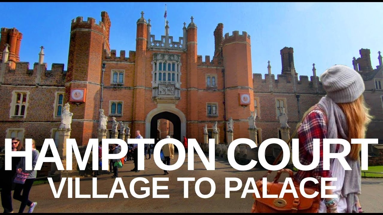 [4K] Hampton Court Village to palace walking tour (With Captions)