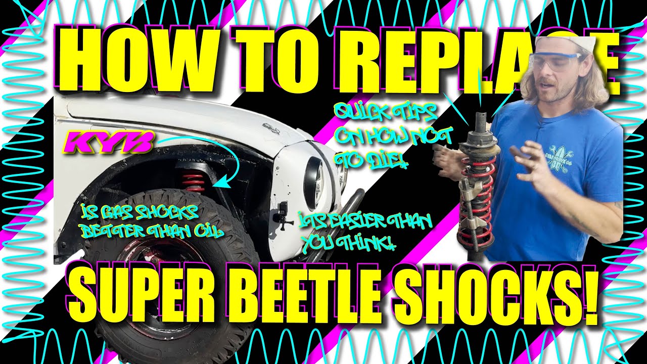 Как заменить амортизаторы Super Beetle! «Плюс демпфер рулевого управления!» ПРОСТОЙ СПОСОБ
