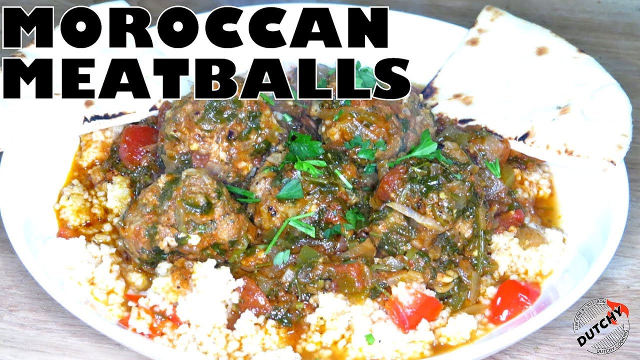 Moroccan Meatballs with Cous Cous | Dutchy Cooking | Cast Iron Cooking