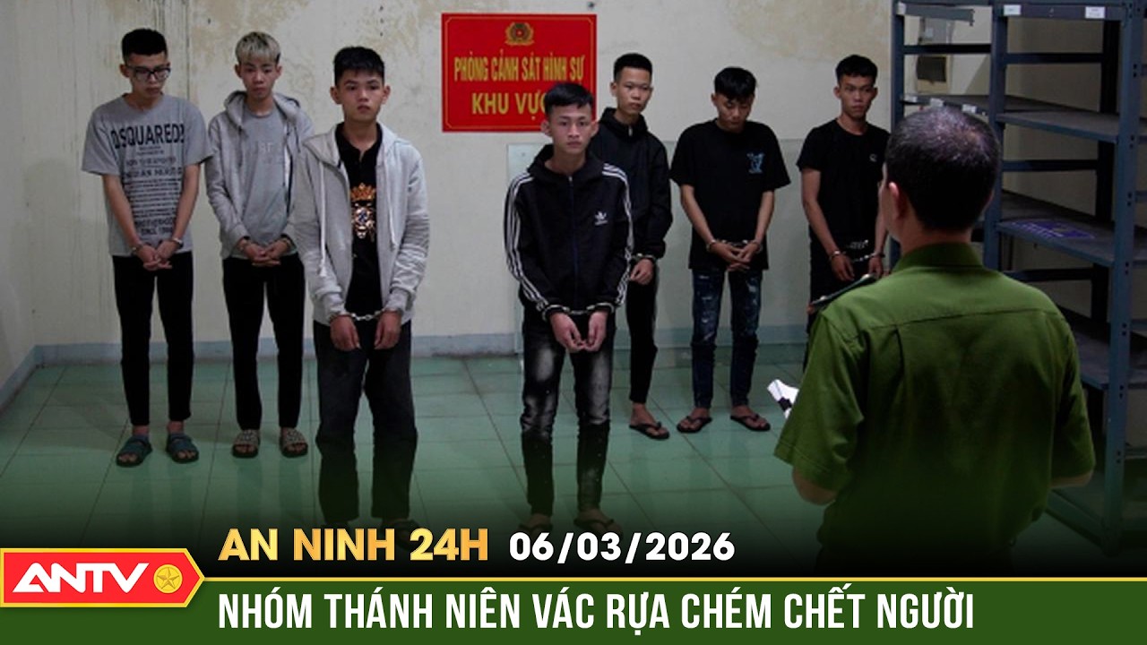 An ninh 24h ngày 6/3: Nhóm thanh niên ép xe, cầm rựa vô cơ chém chết người | ANTV