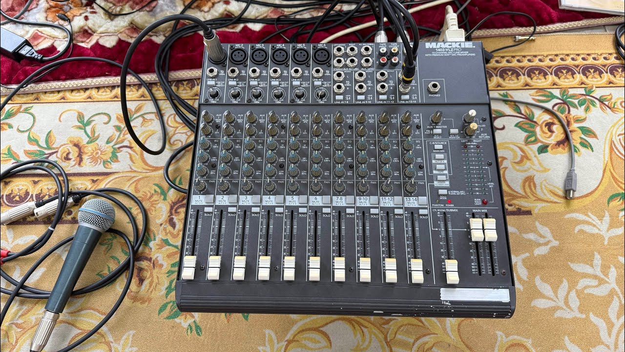 Mixer bãi Mỹ mackie 1402vlzpro điện 120vac