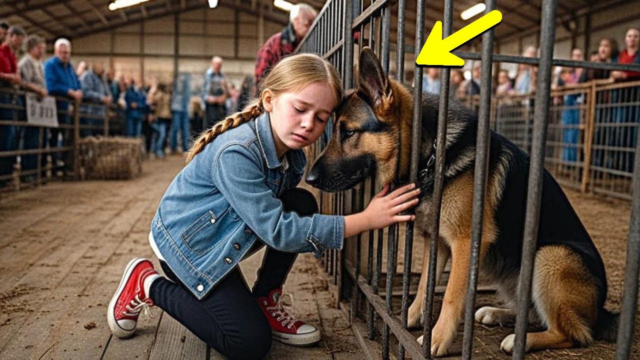 A halott rendőr lánya egyedül sétál be a kutya aukcióra – az indok megdöbbentő