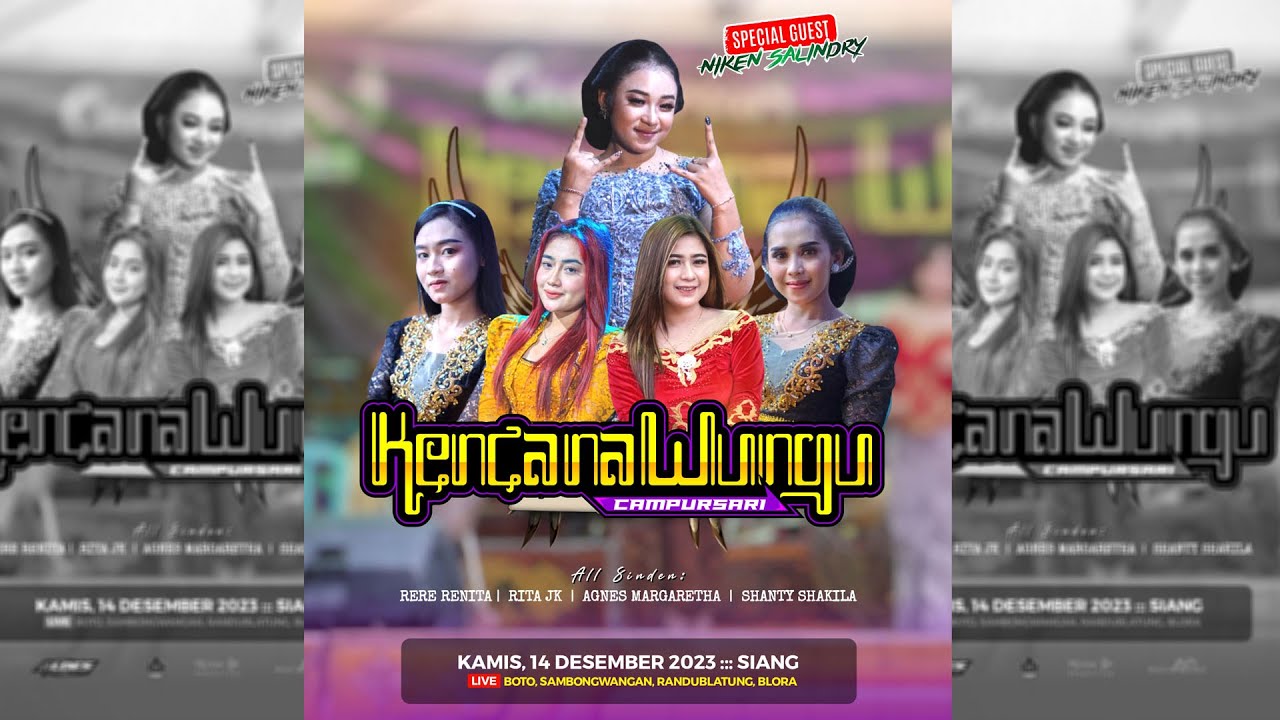 :::  LIVE  KENCANA WUNGU CAMPURSARI FT NIKEN SALINDRI  | WEDDING DIKI & RISA IN SAMBONGWANGAN  :::