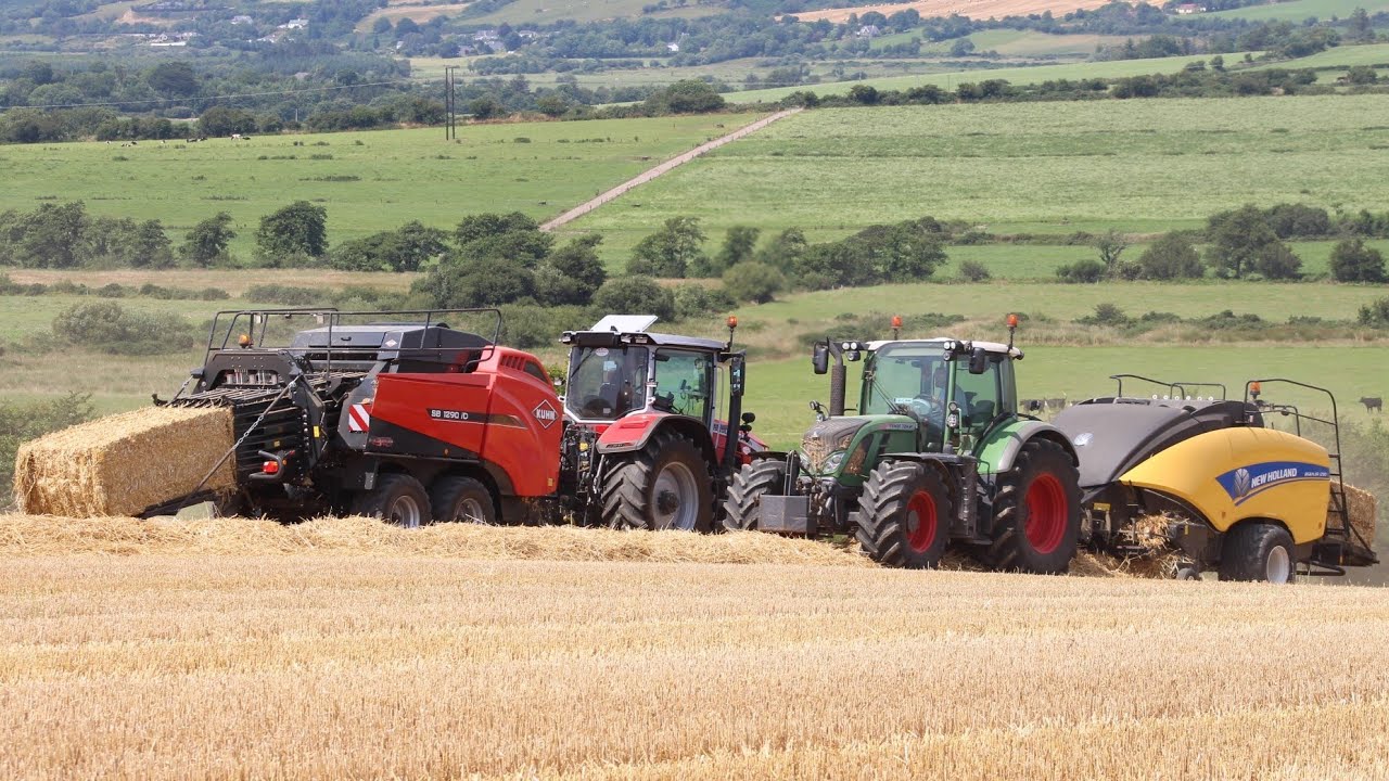 Harvest 2021 ~ Massey Ferguson 8S.225 & Kuhn 1290 with Fendt 724 & New Holland BB1290
