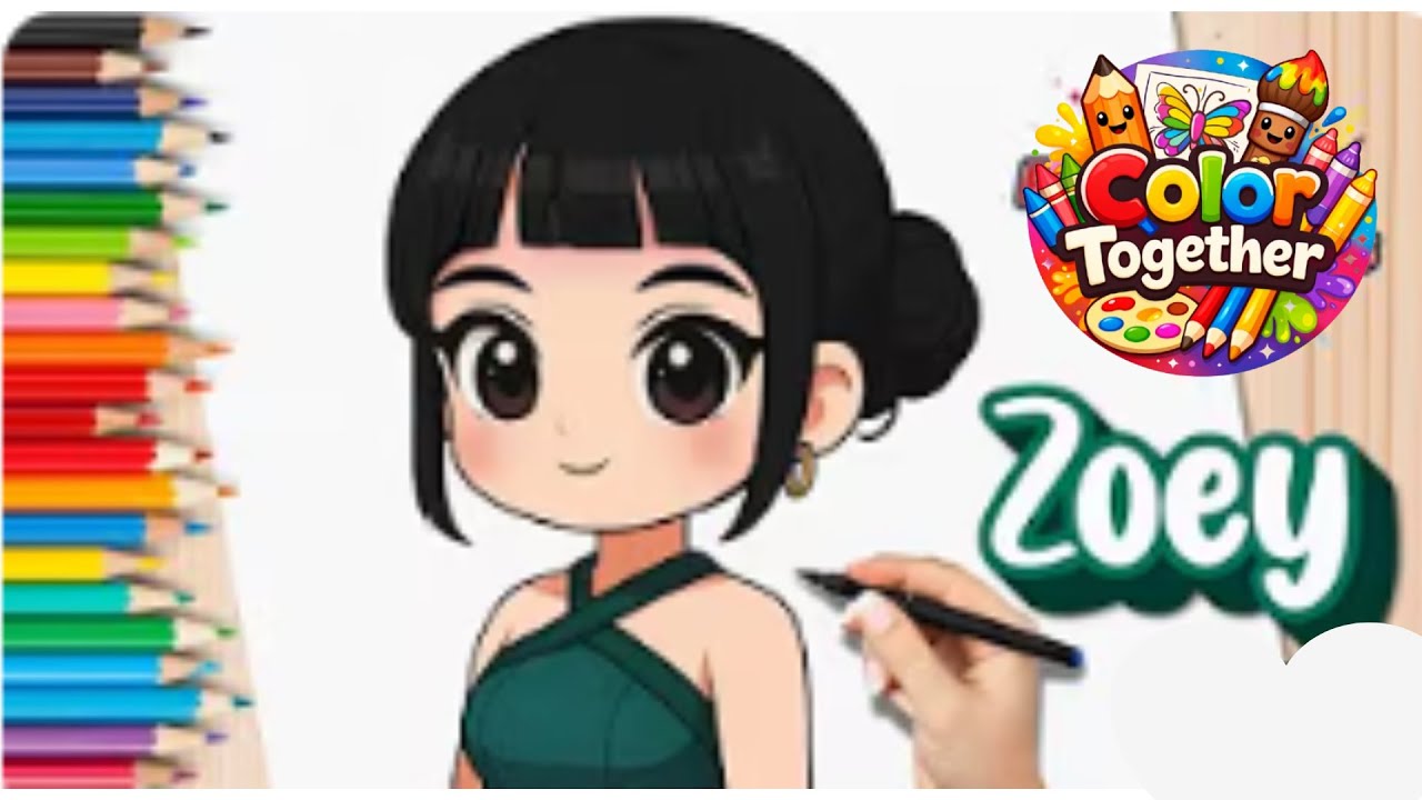 Coloring Zoey 💚 l KPop Demon Hunters l 