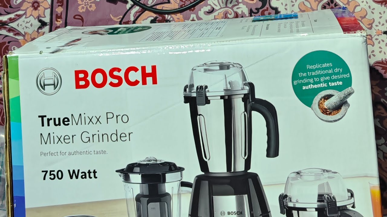 Bosch Truemixx 750W mixer grinder 4 Jar Rs 3800 unboxing Review Flipkart sale mixer under Rs 4000