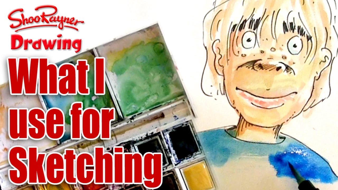 What I use for sketching in watercolor