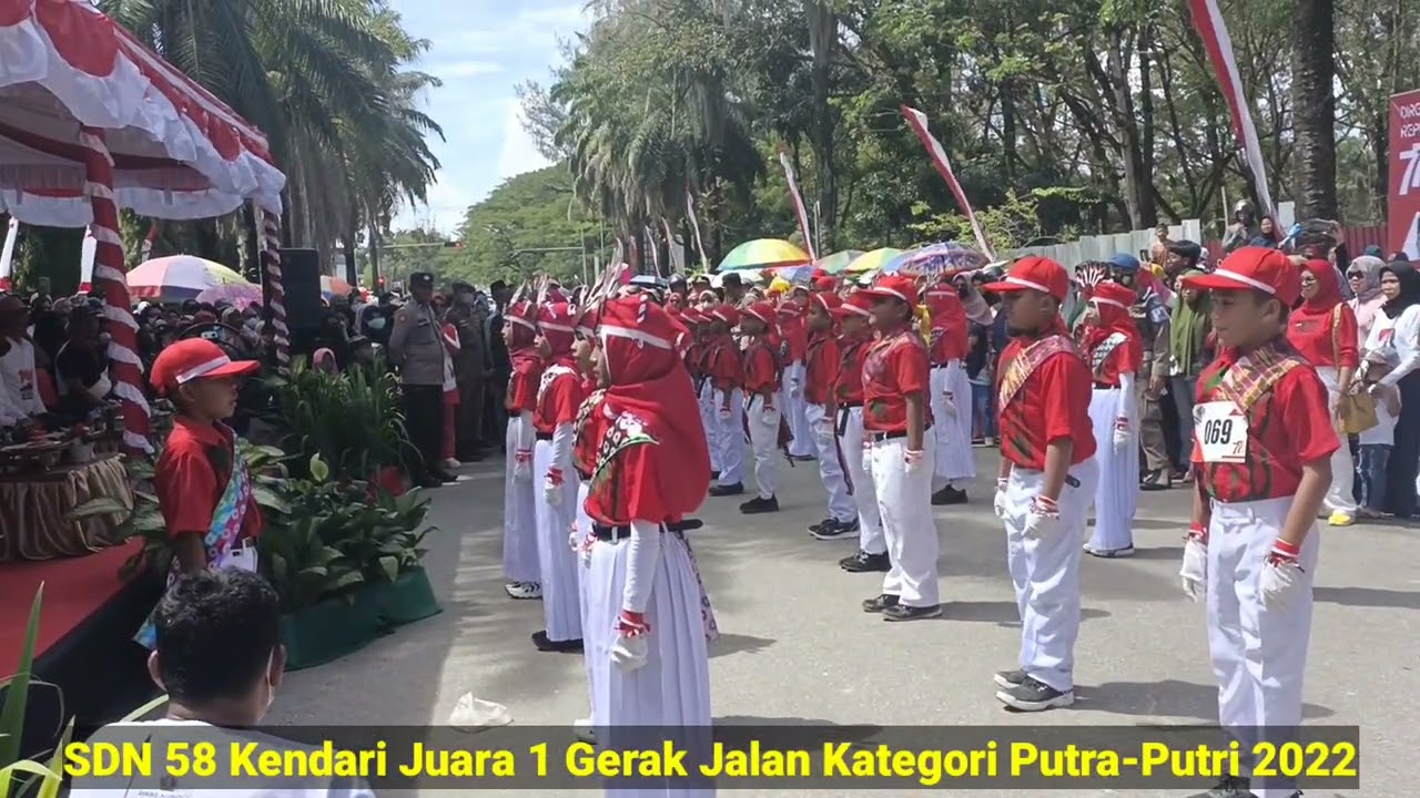 Juara 1 Gerak Jalan SD 58 Kendari Tahun 2022