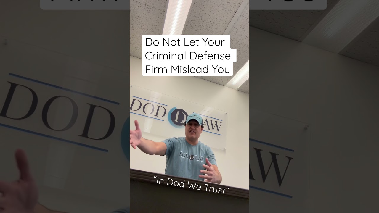 Do Not Let Your Criminal Defense Firm Mislead You #lawfirm #lawfirmlife #attorney