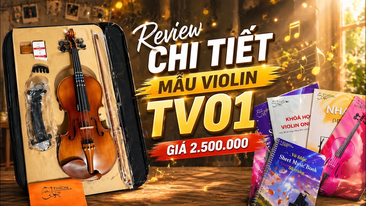 Review set đ&agrave;n VIOLIN 2.500.000 d&agrave;nh cho người mới học