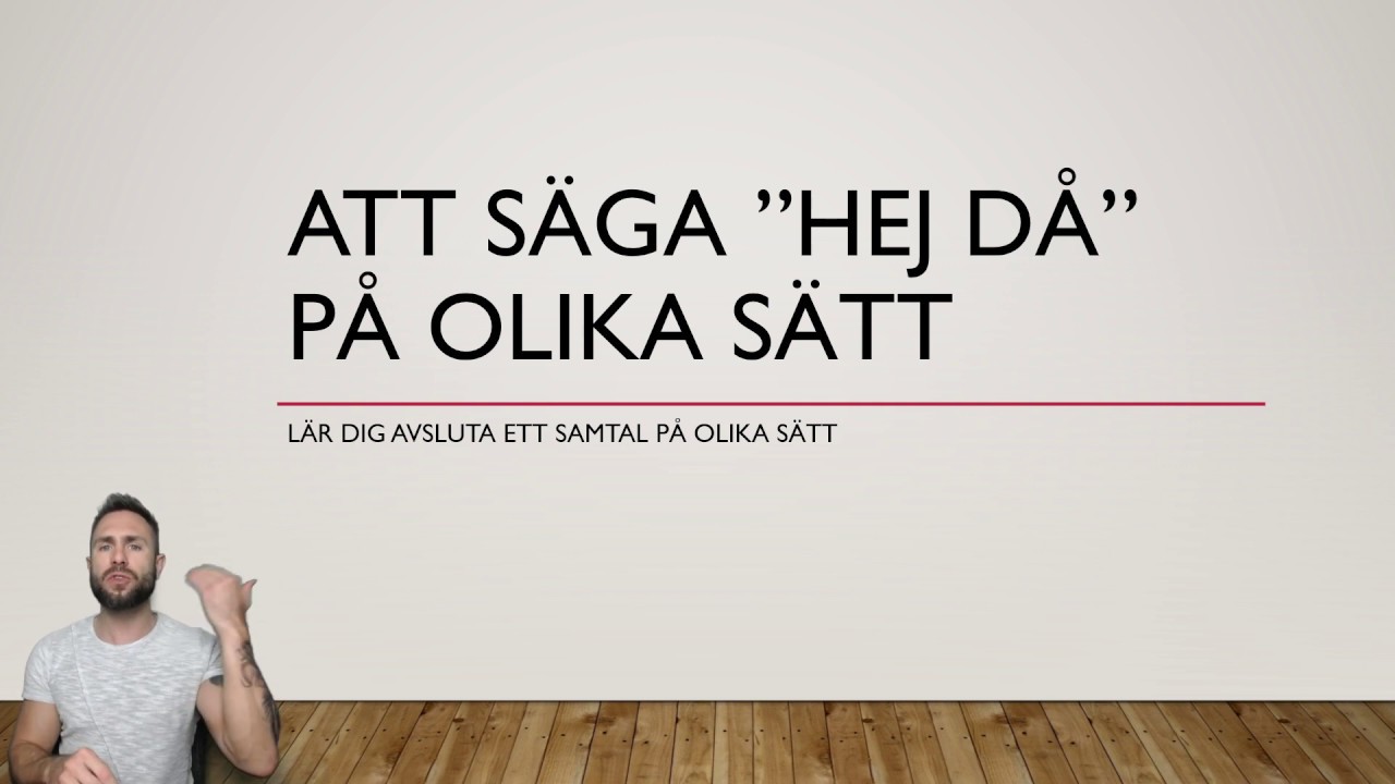 Lär dig säga 