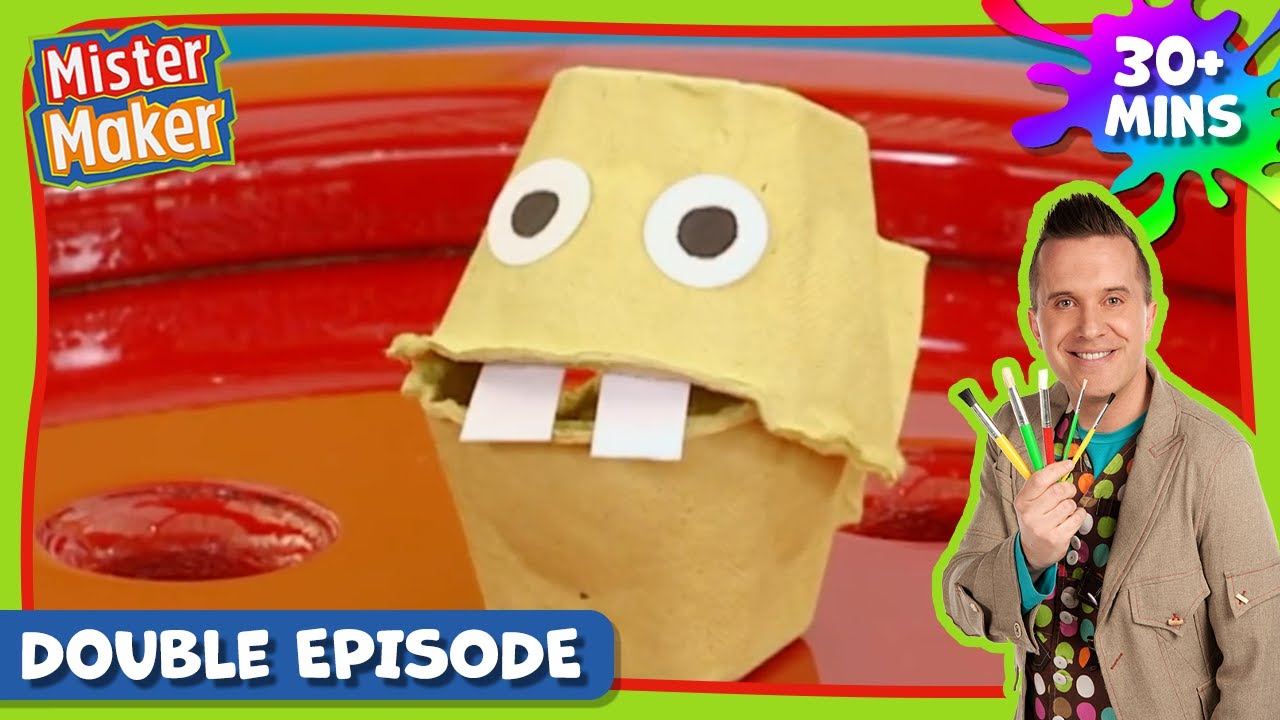 Mister Maker Comes To Town 🎨 Season 2, Episode 17-18 | DOUBLE FULL EPISODE - Arts & Crafts