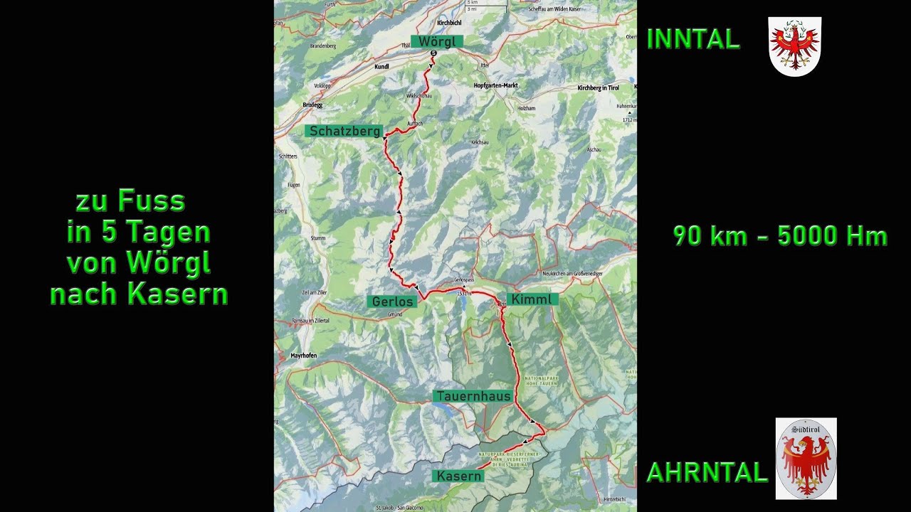 Zu Fuß vom Inntal ins Ahrntal