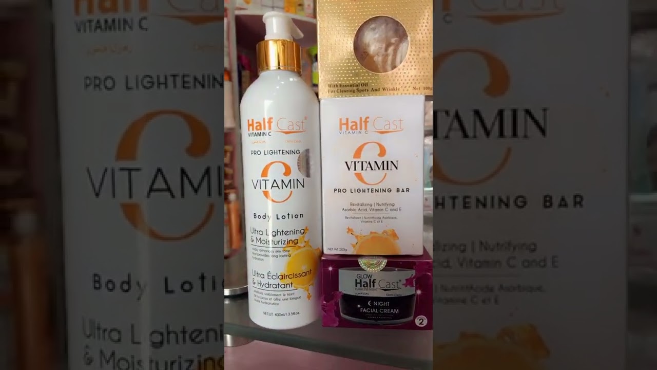 check out this Half cast Vitamin C Soap, lotion,Half cast flawless face cream and main beach facial