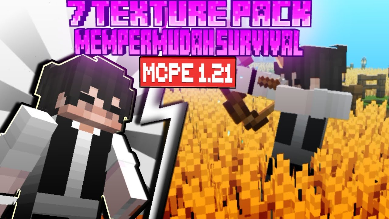 7 Texture Pack MCPE 1.21 Terbaik Untuk MEMPERMUDAH Minecraft Survival!