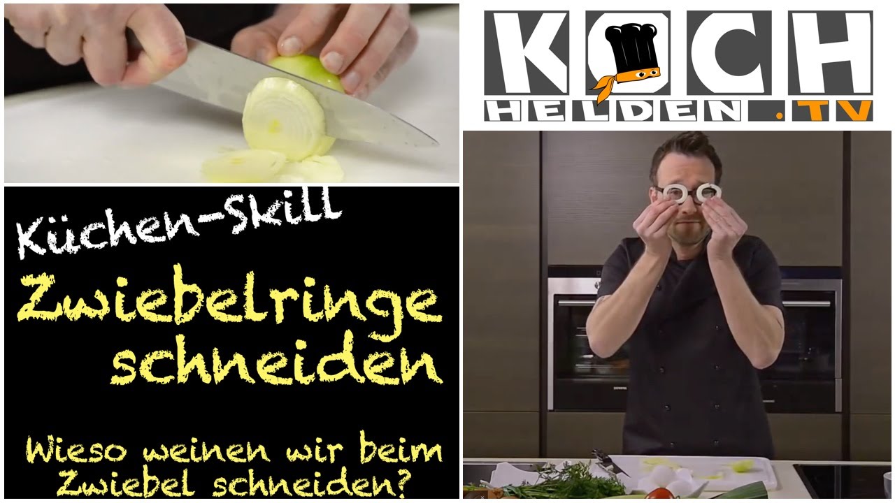 Zwiebelringe schneiden
