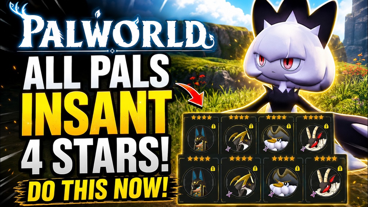Palworlds 1.0: INSTANTLY MAKE ALL PALS 4 STARS GLITCH -  Palworlds 1.0 ANY Pal to 4 Stars INSTANTLY!