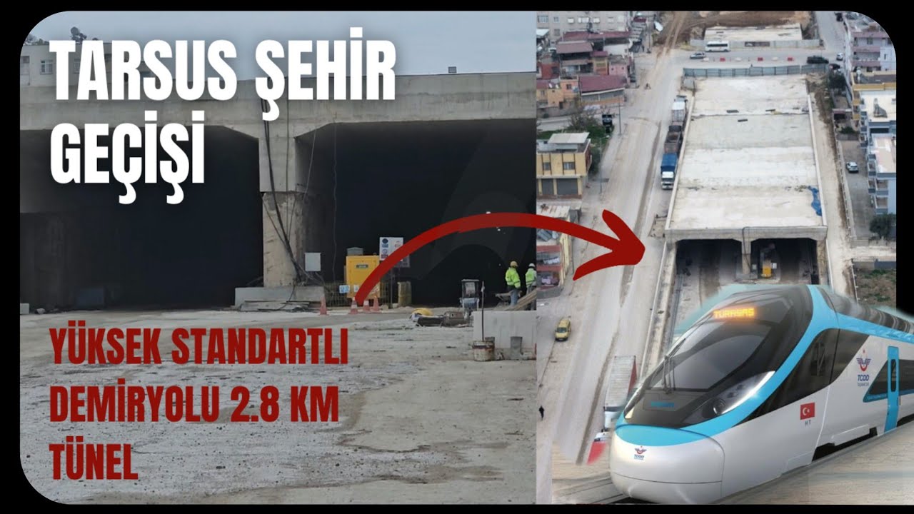 Фотографии из тоннелей 🚄 Переезд высокоскоростной железной дороги в центре города Тарсус – особен...