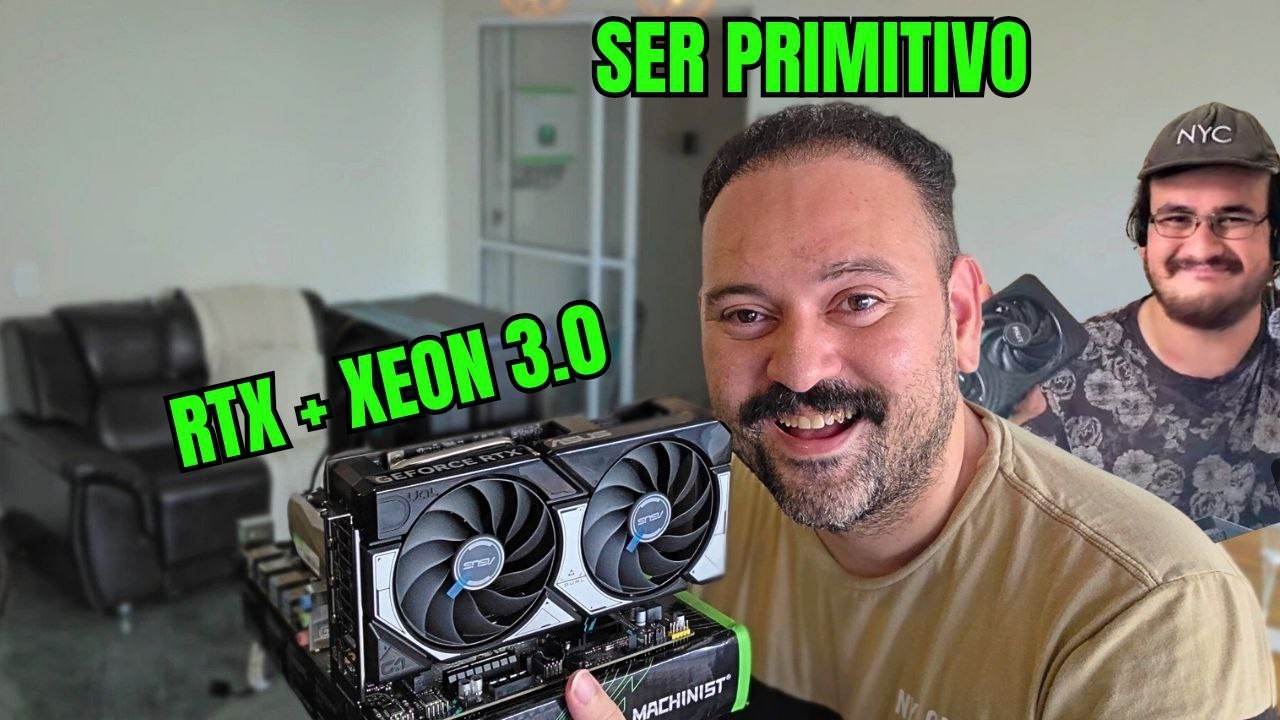 O QUE ACONTECE QUANDO UM SER PRIMITIVO DESCOBRE UMA RTX 50 DA NVIDIA !