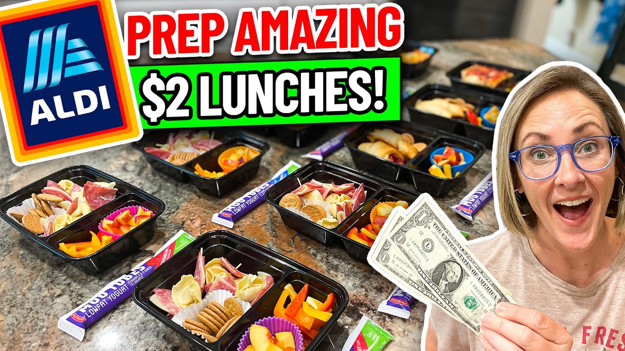 How to Pack $2 BUDGET LUNCHES in 2023!  Revealing my complete haul & meal prep plan!