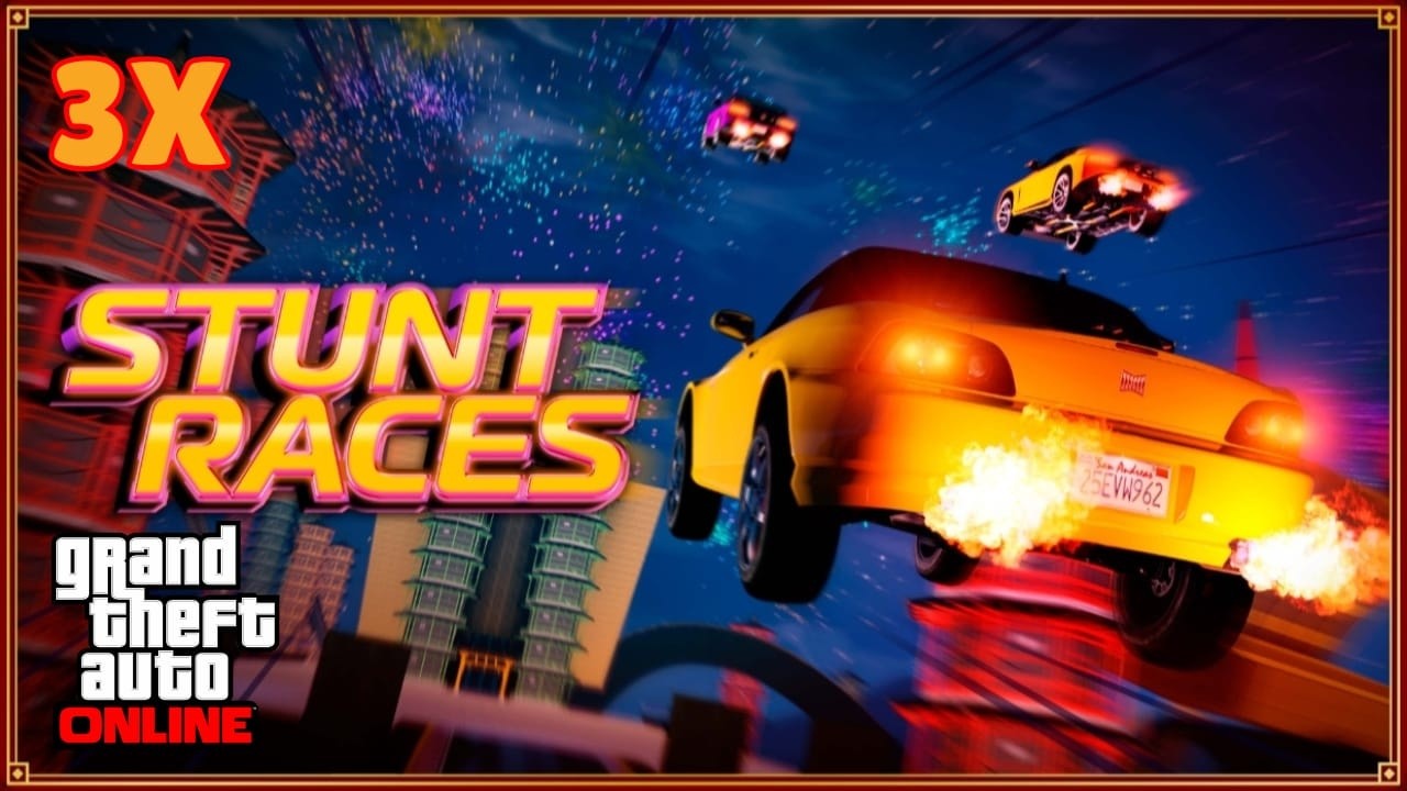 3X GTA$ & RP on Lunar Stunt Races INSANE Money Making! Lap of Honor | GTA Online