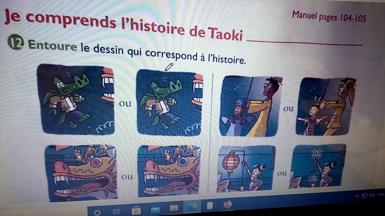 Consignes fichier Taoki cp son (eu) jeudi 11 mars 2021