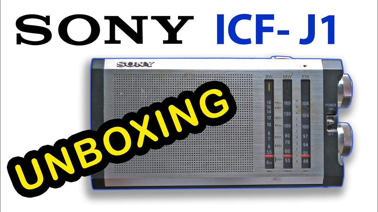 Sony ICF J1 Radio Unboxing
