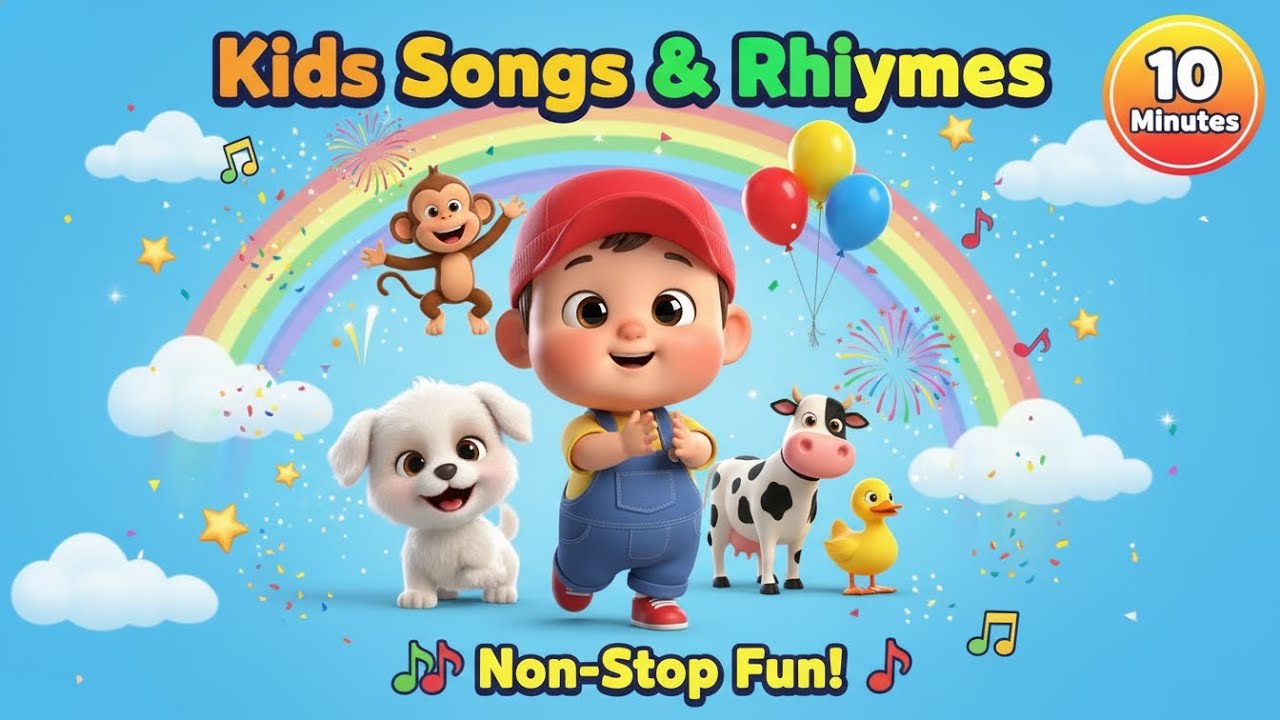10 Minutes NON-STOP FUN 🎉 | Kids Songs & Rhymes | Nursery Rhymes for Kids | TinTon TV