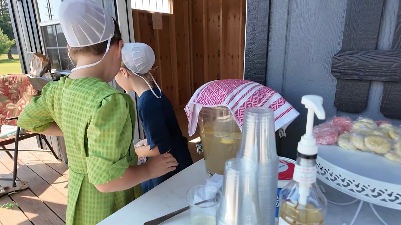 First Time Trying some Amish Homemade Cookies and Lemonade 