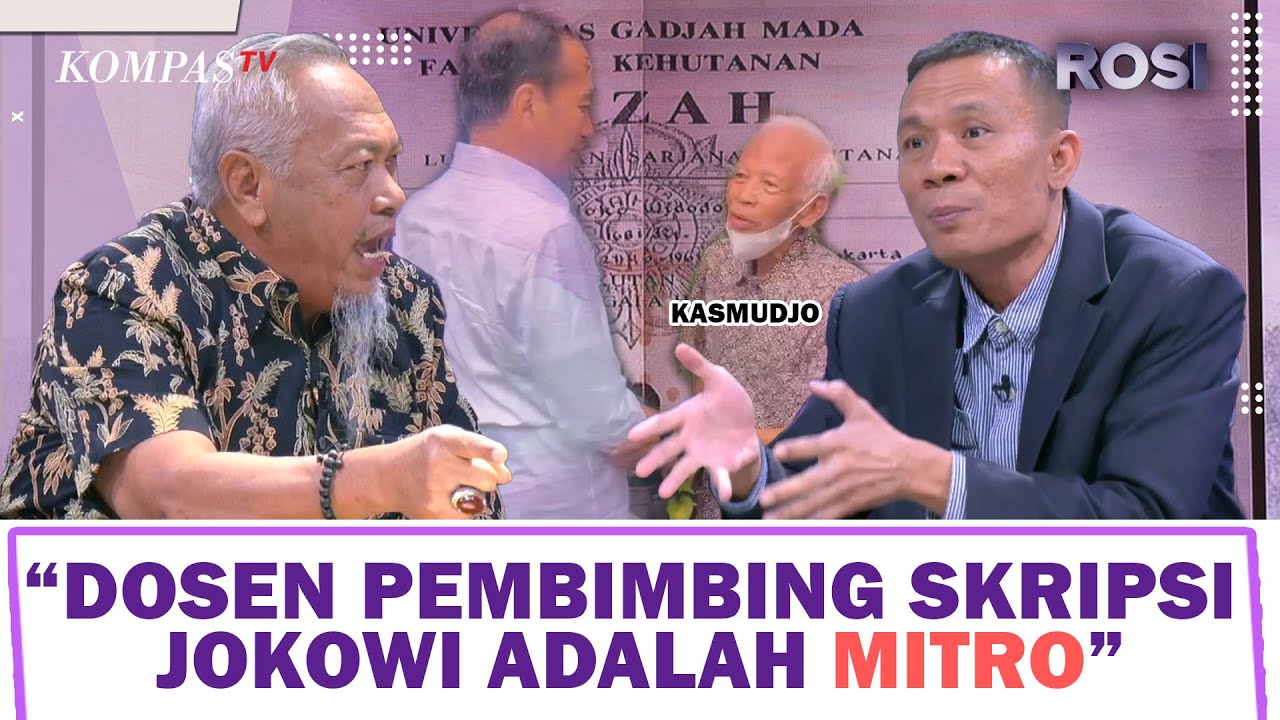 Terungkap! Eks Guru Besar UGM Bilang Dosen Pembimbing Skripsi Jokowi Bukan Kasmudjo, tapi Mitro