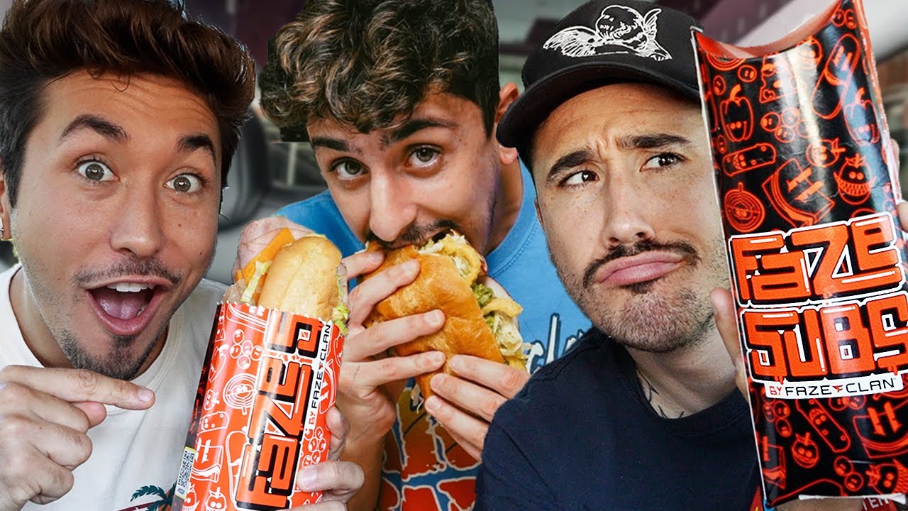 Trying YOUTUBER Restaurants: FaZe Clan Subs *FULL MENU*