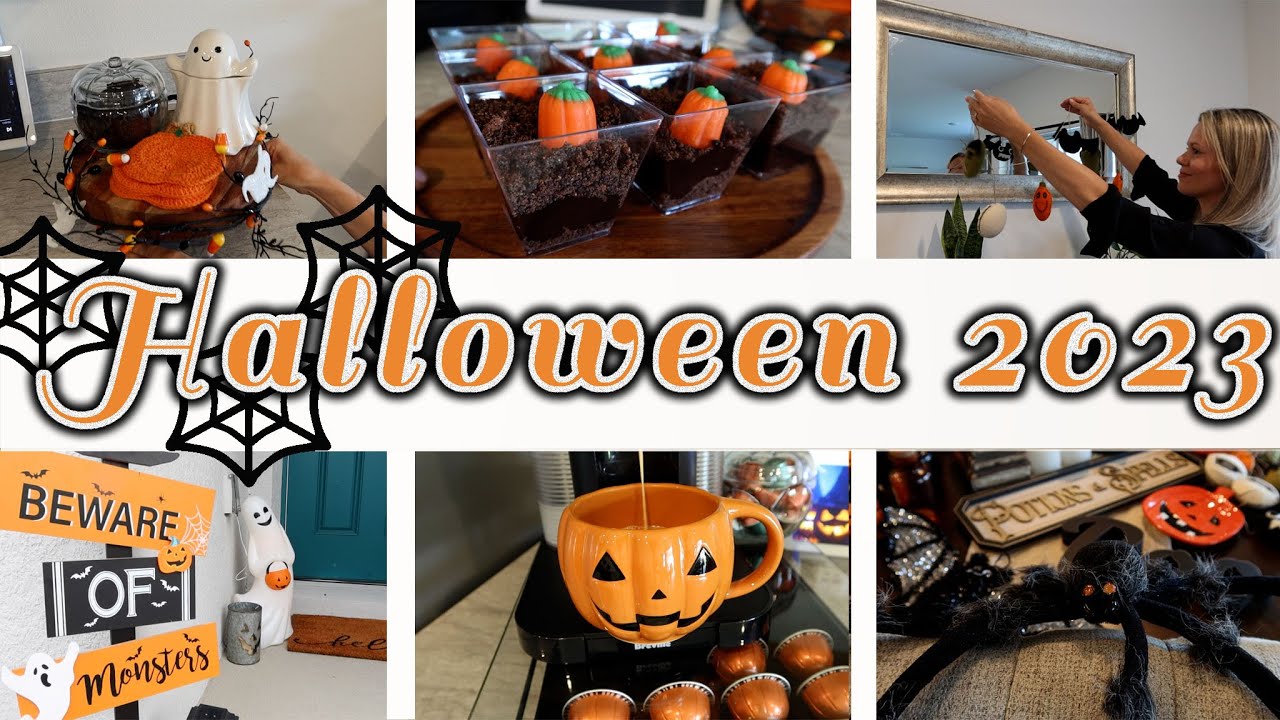 *NEW* HALLOWEEN CLEAN & DECORATE WITH ME |COZY HALLOWEEN HOMEMAKING & BAKING 🎃