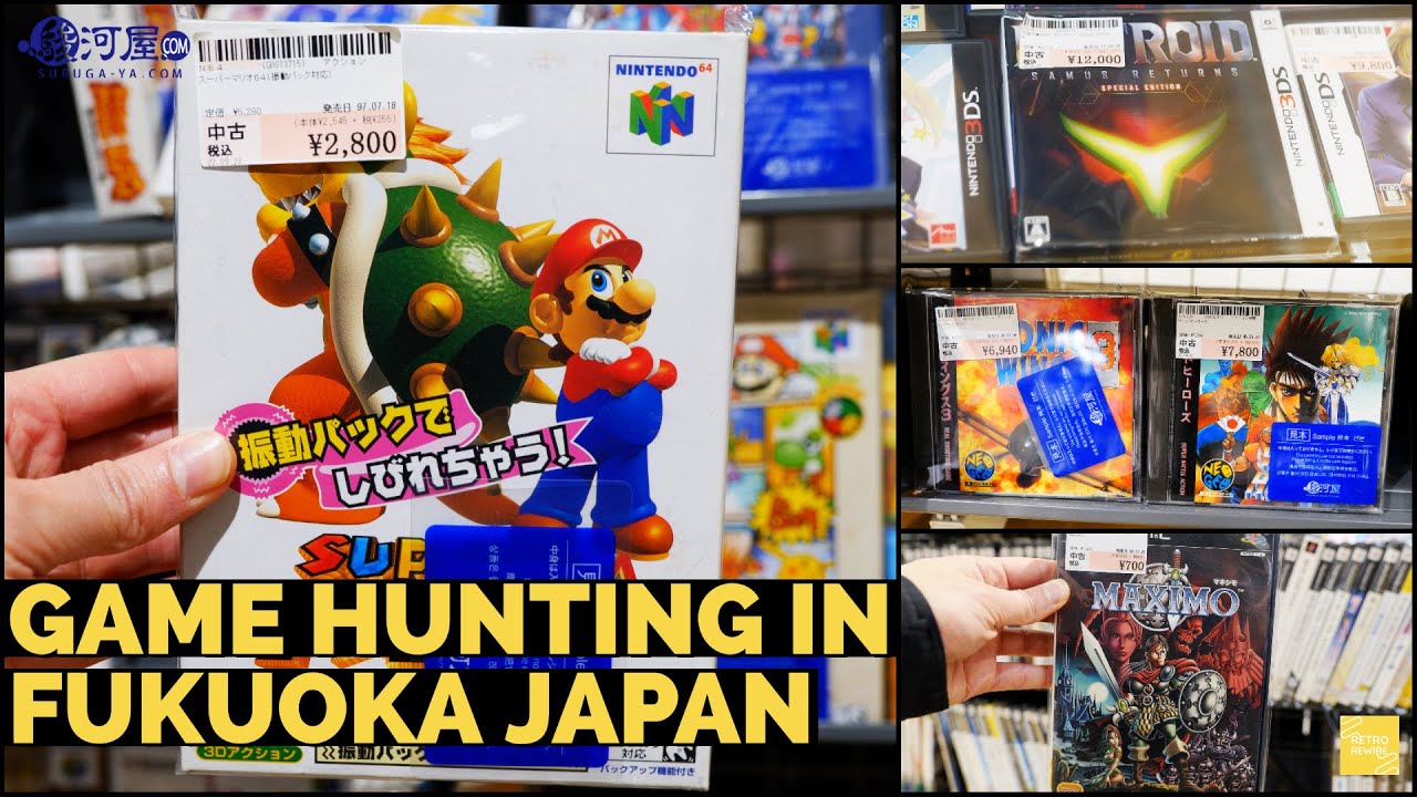 Deep diving into the retro video games at Surugaya. Retro game hunting in Japan Fukuoka 2022!
