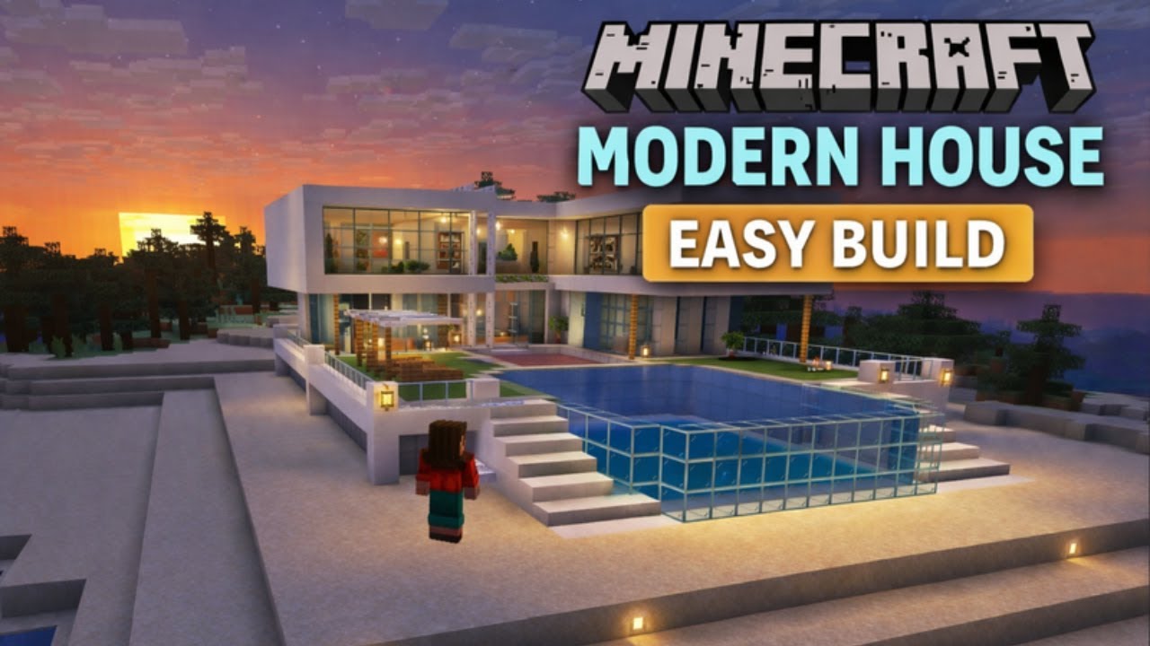 Minecraft: Как построить современный дом — просто, шаг за шагом