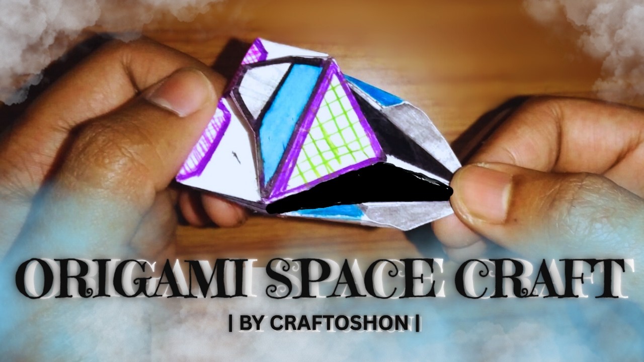 How to make a space craft #origami #craft