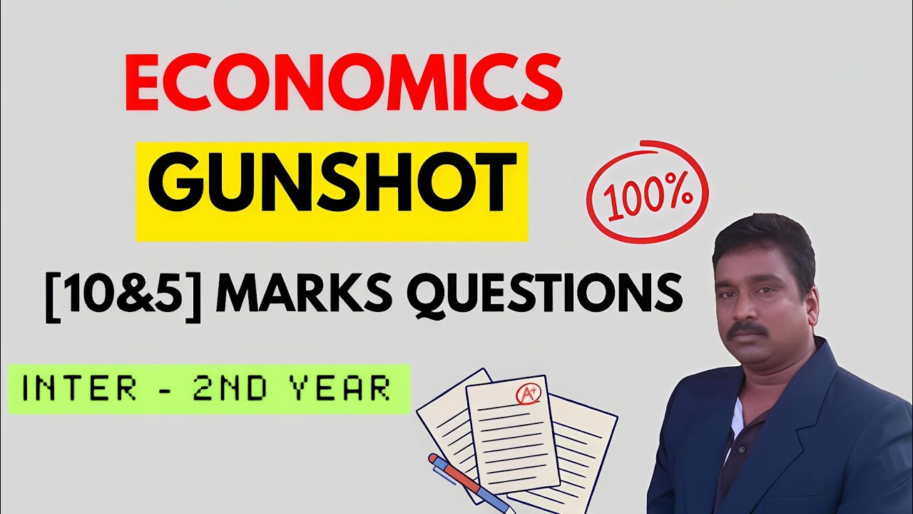 TS & AP Inter 2nd year Economics: Most Repeated 10 & 5 Marks Questions (2025 Board Exams)