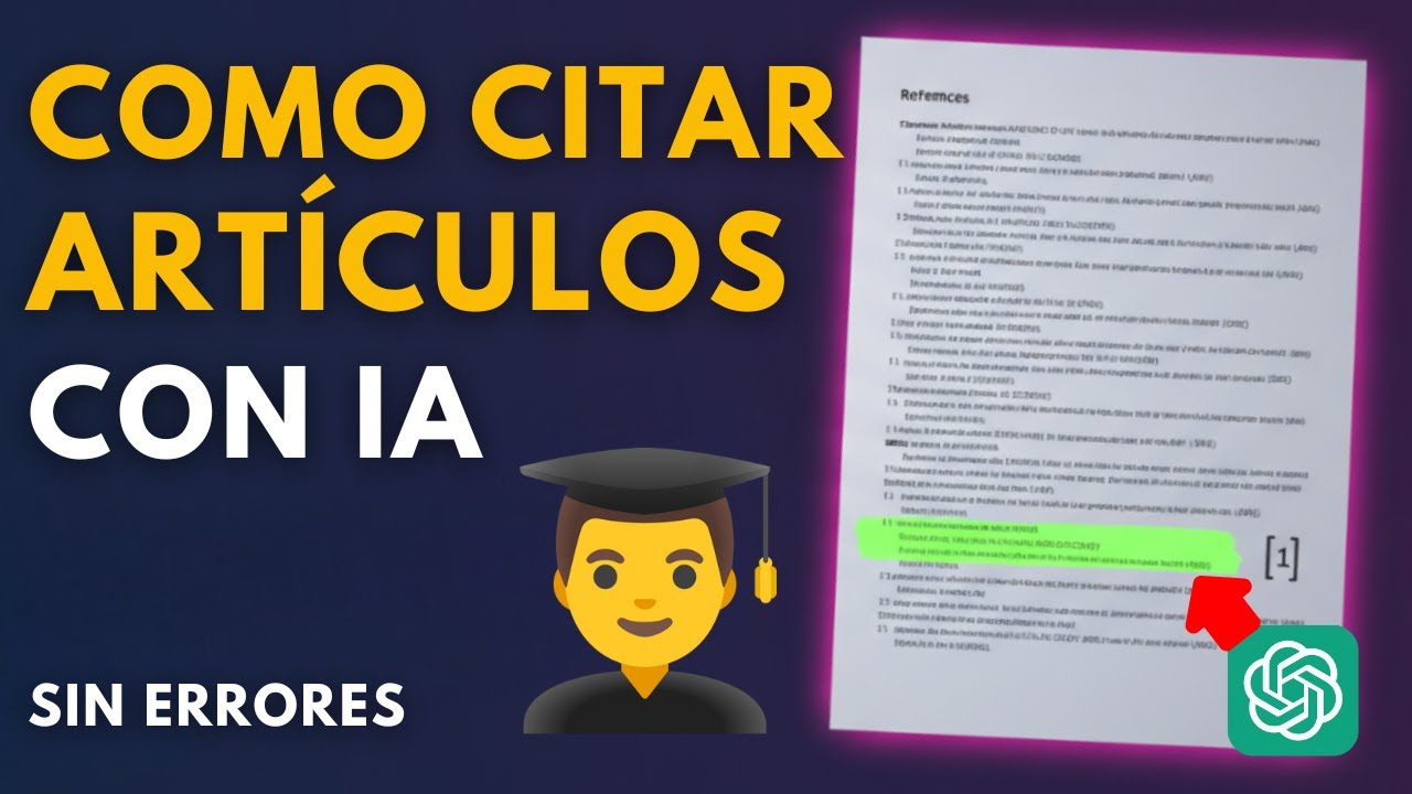 C&oacute;mo Citar Art&iacute;culos Cient&iacute;ficos con ChatGPT en segundos | Papers SIN ERRORES