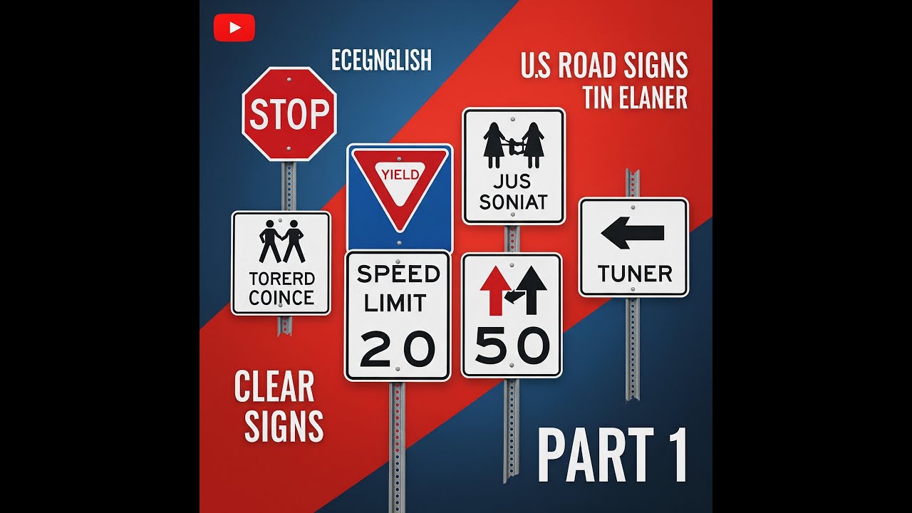 US Road Signs Explained in English (Part 1) | Подробное объяснение дорожных знаков США