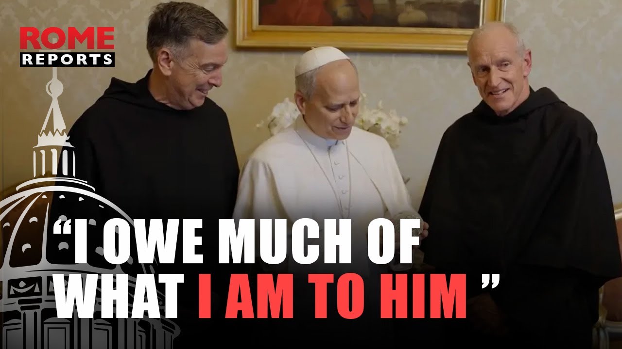 POPE Leo XIV receives the Saint Augustine Medal: &ldquo;I owe much of what I am to him.&rdquo;