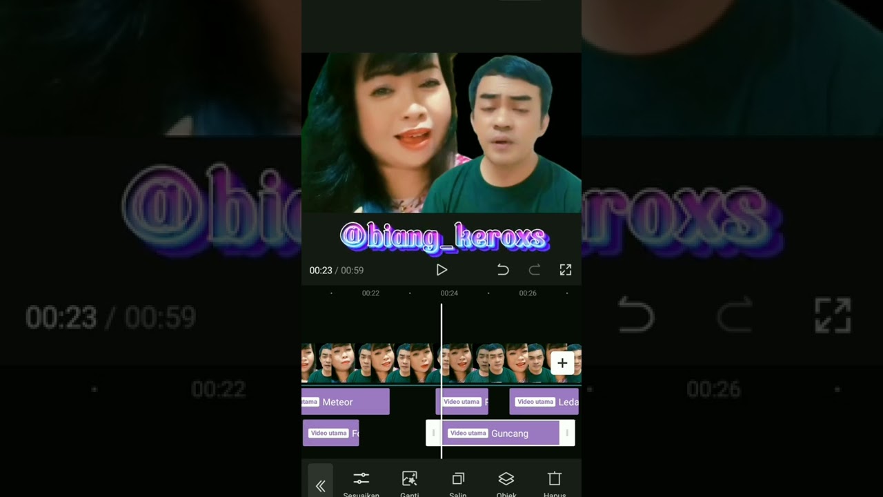 Cara Edit Video Duet Tiktok Berdampingan Part 2