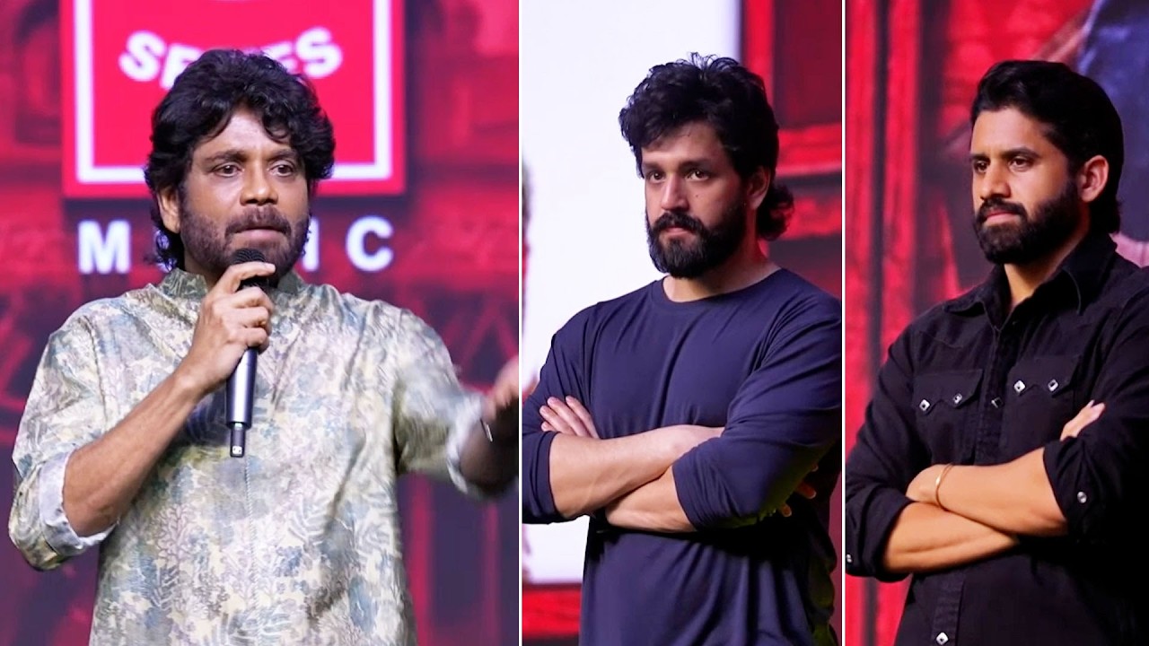 King Nagarjuna Emotional Speech | Naga Chaitanya & Akhil Reaction | LENIN Blockbuster Vaibhavam
