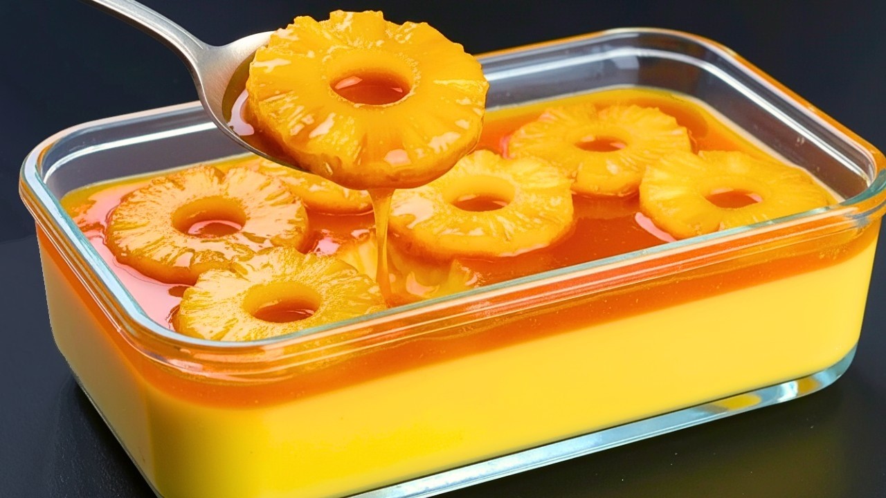 Всего лишь молоко и ананас! Самый вкусный итальянский десерт за 5 минут! Выпечка не требуется!