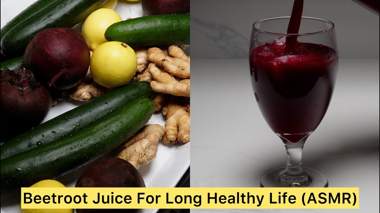 How To Make BeetRoot Juice For Long Healthy Life (ASMR)