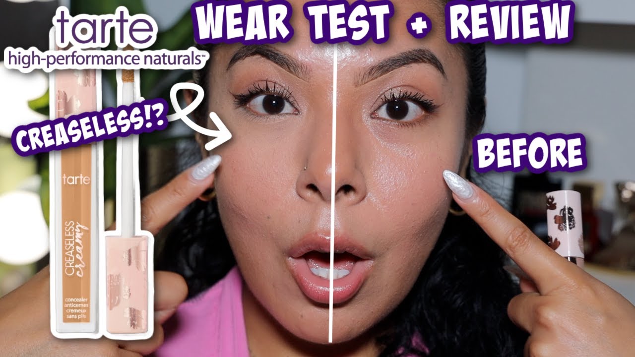 NEW @tartecosmetics CREASELESS CREAMY CONCEALER || CREASY UNDER EYE REVIEW + WEAR TEST!