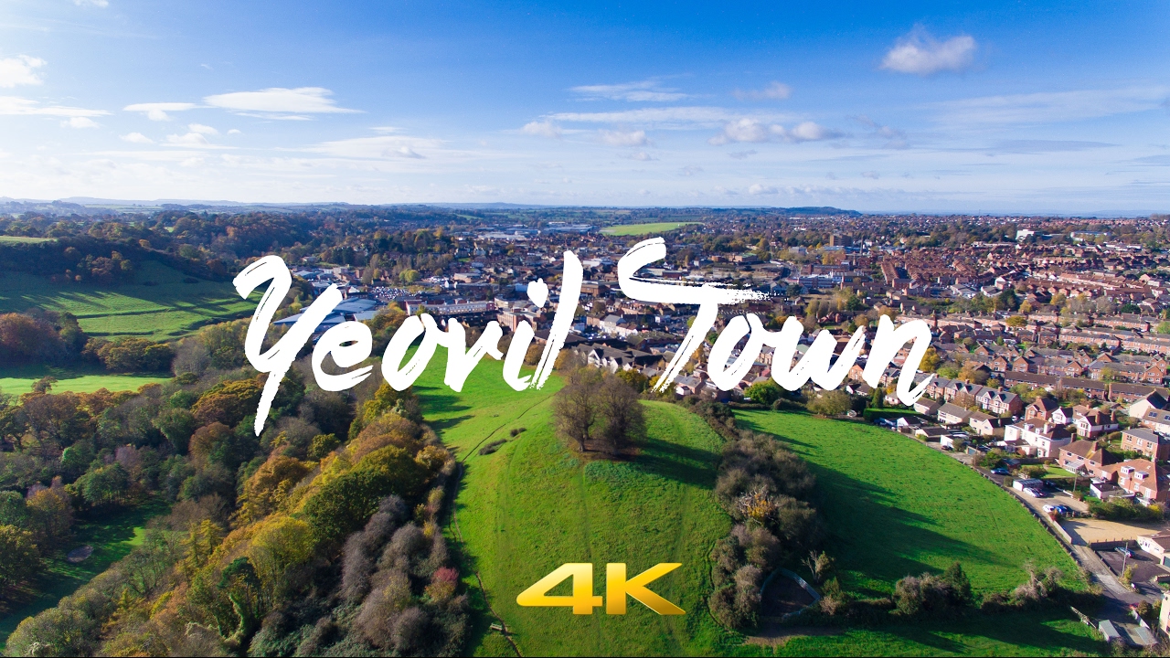 Drone Flight over Yeovil Town , Wyndham Hill & Ninesprings in 4K