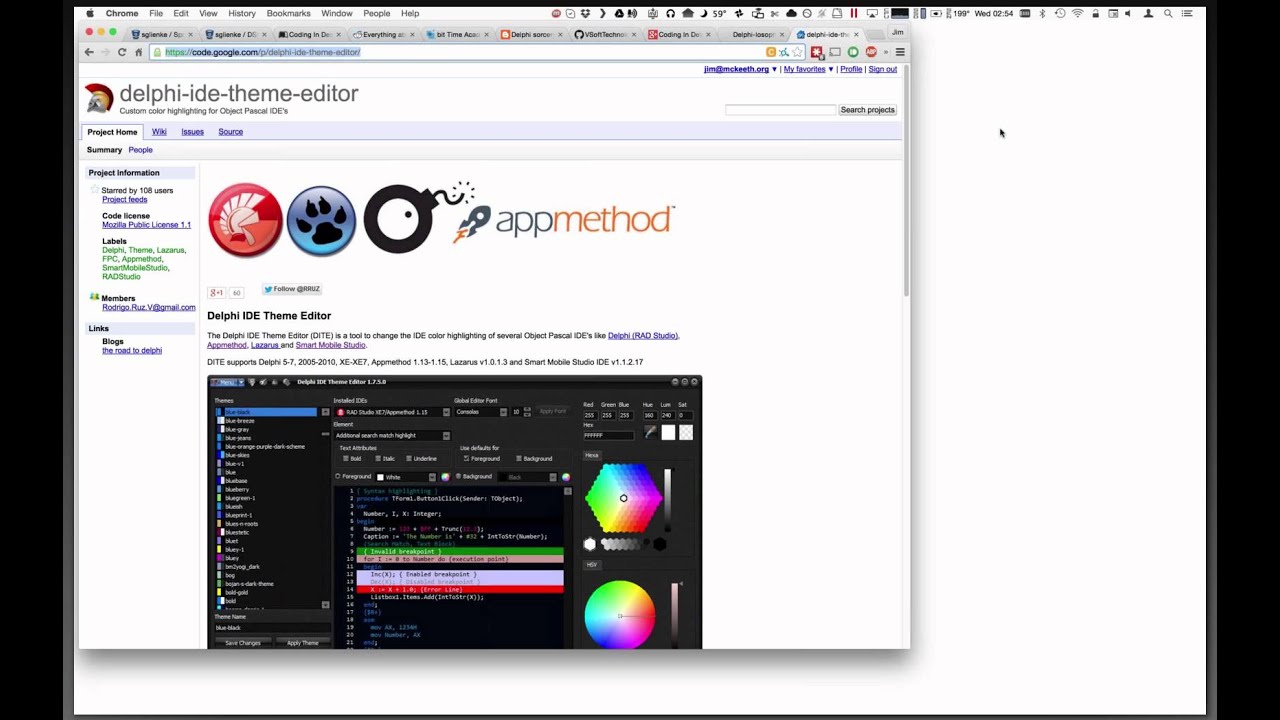 Delphi IDE Theme Editor