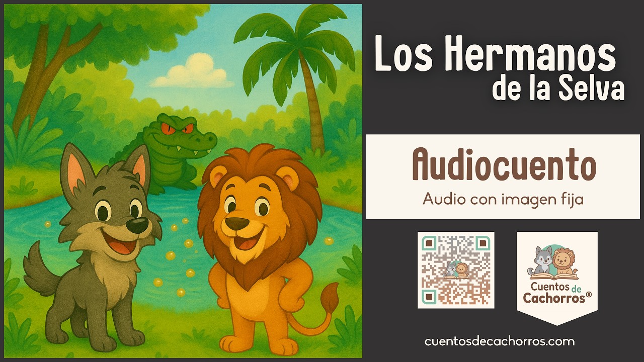 Los Hermanos de la Selva 🐺🦁 | Audiocuento para Niños de Aventuras de Animales | Cuentos de Cachorros
