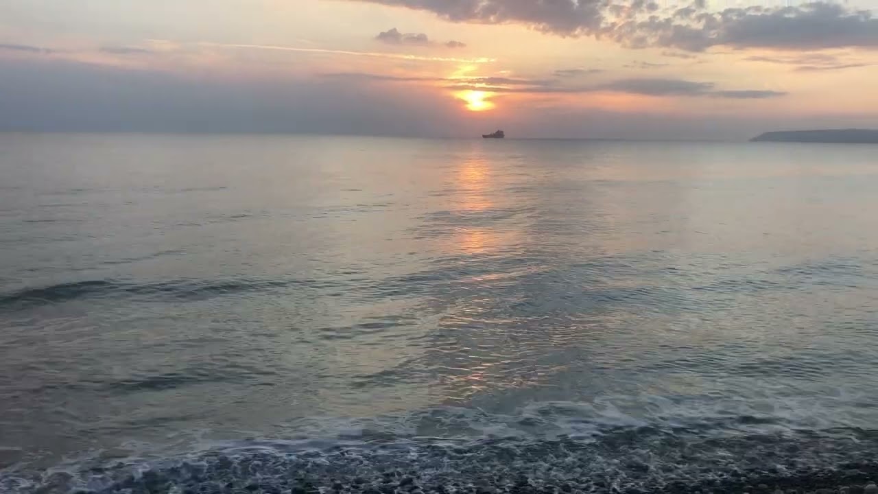 Kourion Beach - Blue Flag. A beautiful beach with ancient history. Sounds of the sea, sunset.